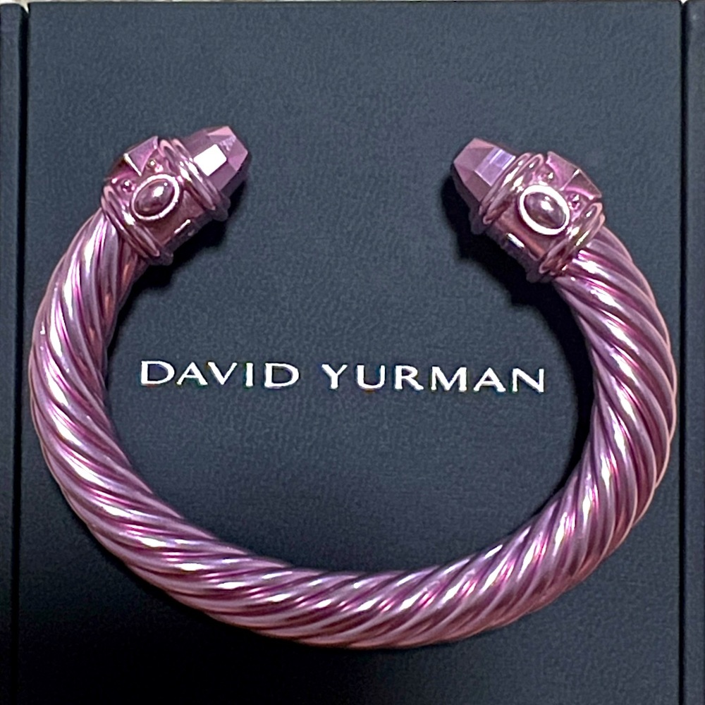 Rose Colored David Yurman Renaissance Cable Bracelet.